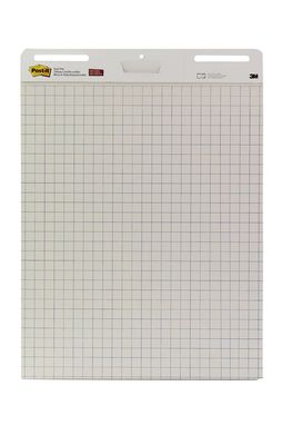 Arkusze Konferencyjne Flipchart Post-it® Super Sticky 560, Biały, Siatka, 63.5 cm x 76.2 cm, 30 Arkuszy/Bloczek, 2 Bloczki/Opakowanie